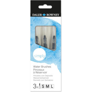 Set de 3 Pinceaux à Réservoir d'Eau (Pointes Rondes) - Daler Rowney