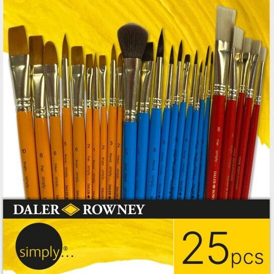 Set de 25 Pinceaux Multi-Techniques "Simply" – Daler-Rowney