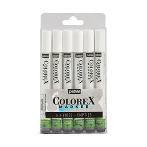 Marqueurs Colorex Pébéo vides 6 pièces