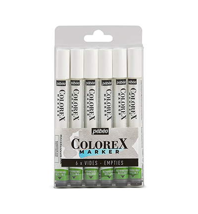 Marqueurs Colorex Pébéo vides 6 pièces