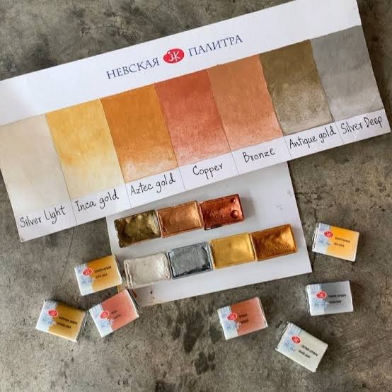 Aquarelle Extra-Fine <strong>Metallic Colours</strong> – Godet 2,5 ML (À l'unité)