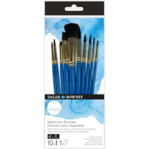 Set de 10 Pinceaux Aquarelle - "Simply" Daler Rowney