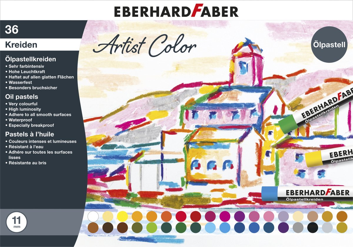 Pastel à l'huile Artist color 36 pièces - EBERHARD FABER