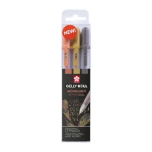 Set de 3 Stylos Gel Sakura Gelly Roll Moonlight 06 - Terre & Nature (0,35 mm)