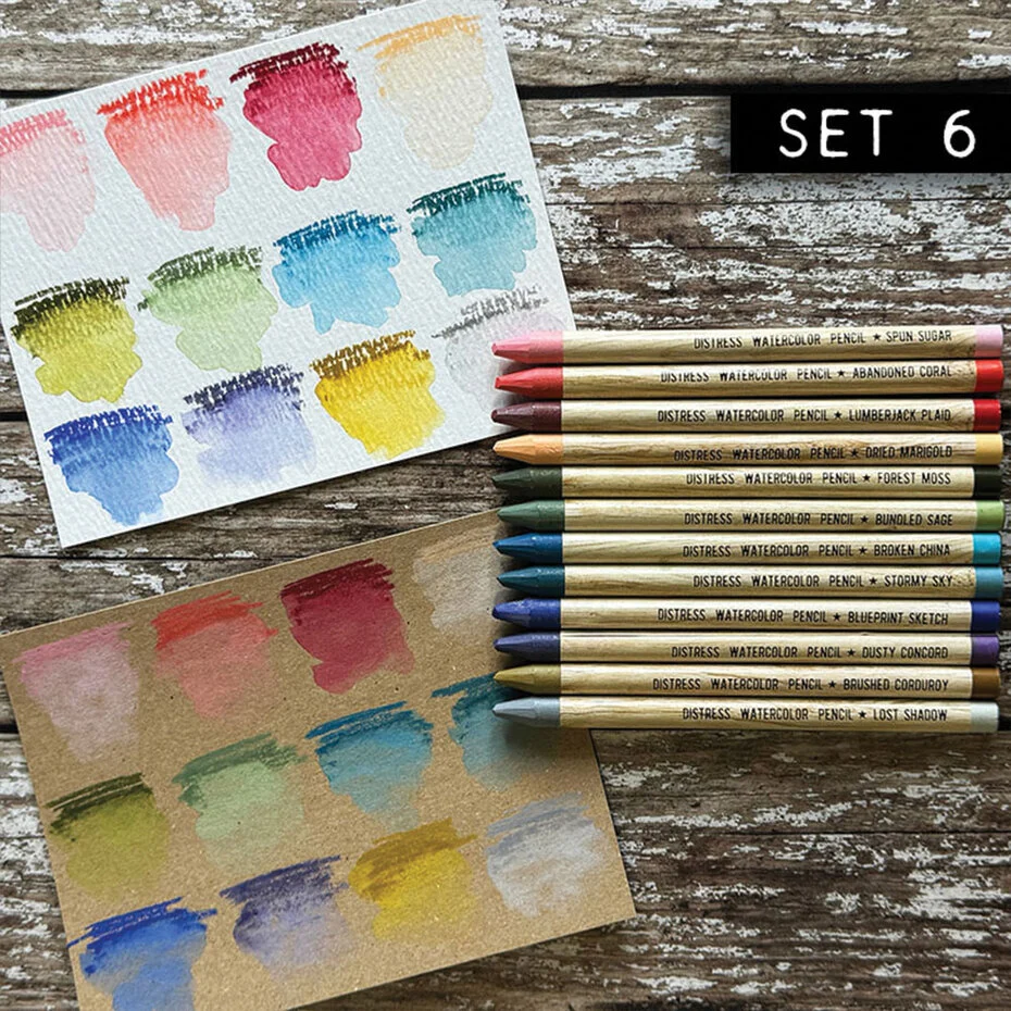 Crayons Aquarelle Ranger Tim Holtz Distress Watercolor Pencils - Set 6 – Image 4